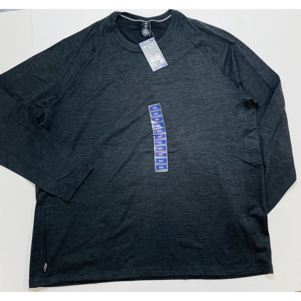 MEMBERS MARK size XXL dark gray fleece crew sweatshirt NEW (tt1)